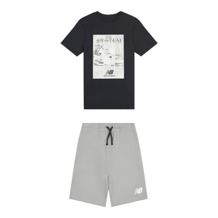 The System Graphic T-Shirt And Short Set