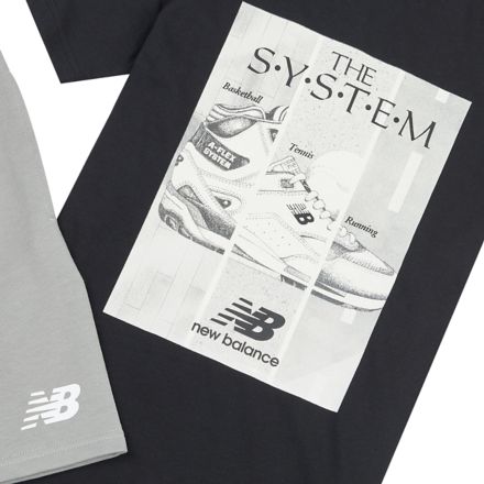 The System Graphic T-Shirt And Short Set