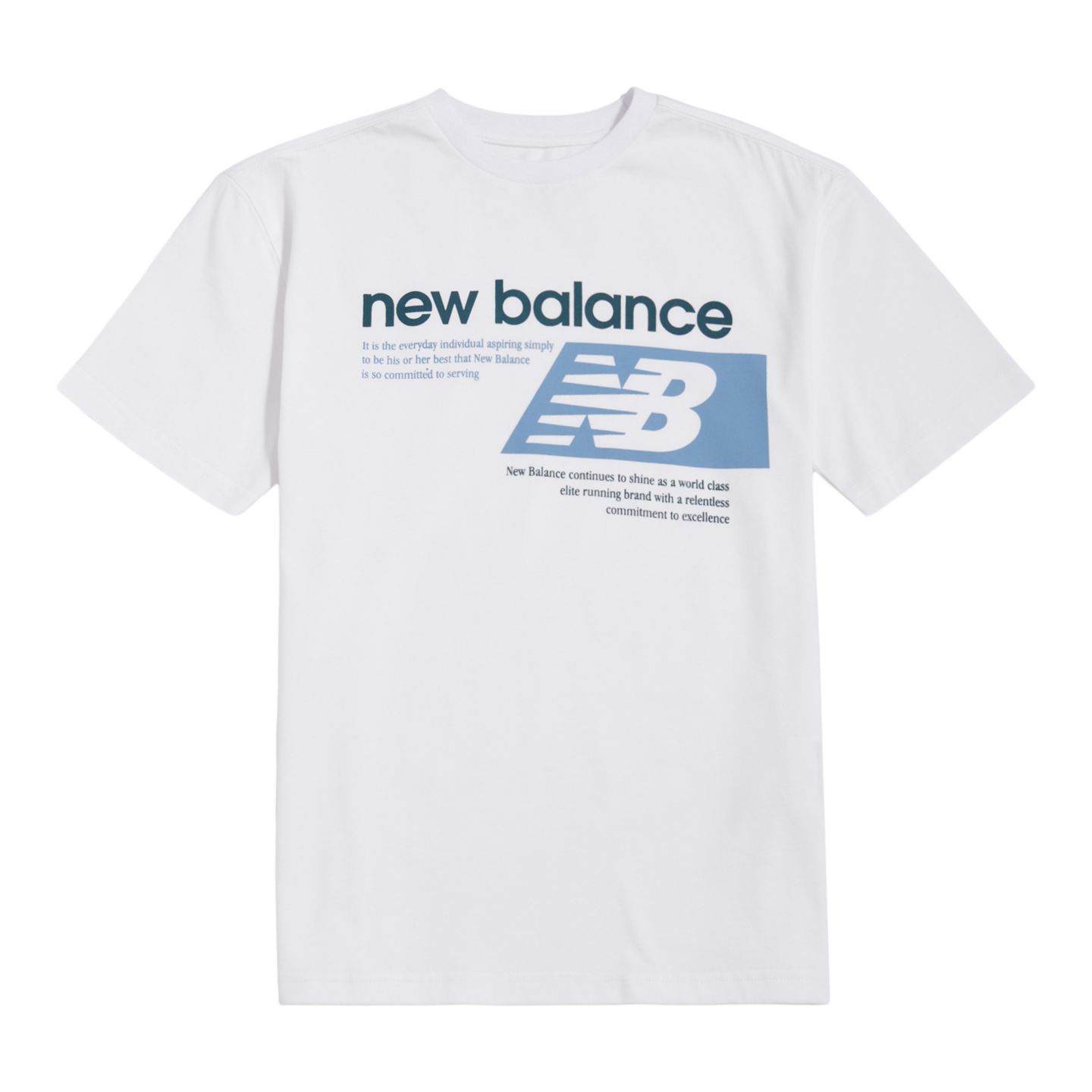 Детская футболка New Balance Athletics Relaxed Player Graphic, цвет: Яркий белый — фото 6