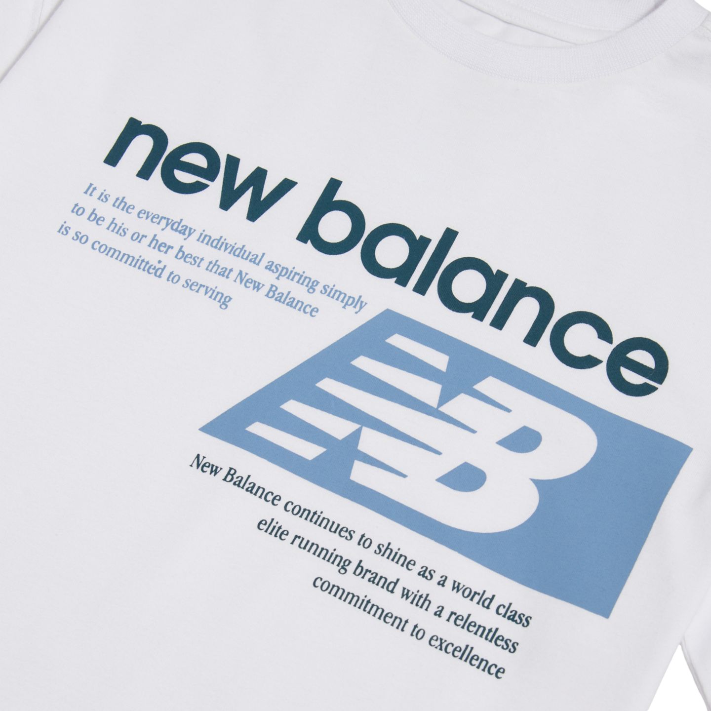 Детская футболка New Balance Athletics Relaxed Player Graphic, цвет: Яркий белый — фото 7