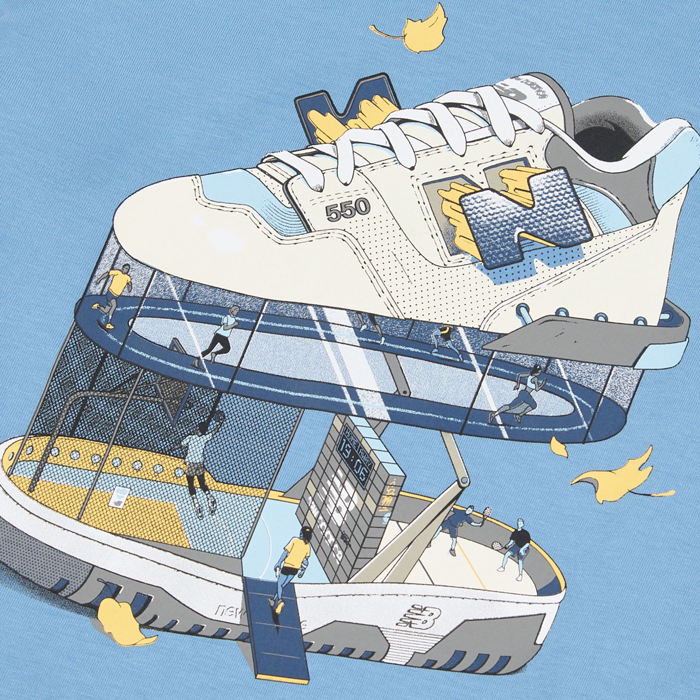 Fitness Centre Illustrated Graphic T-Shirt