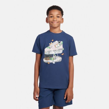 Fitness Centre Illustrated Graphic T-Shirt, NB NAVY, LAKB0165NNY