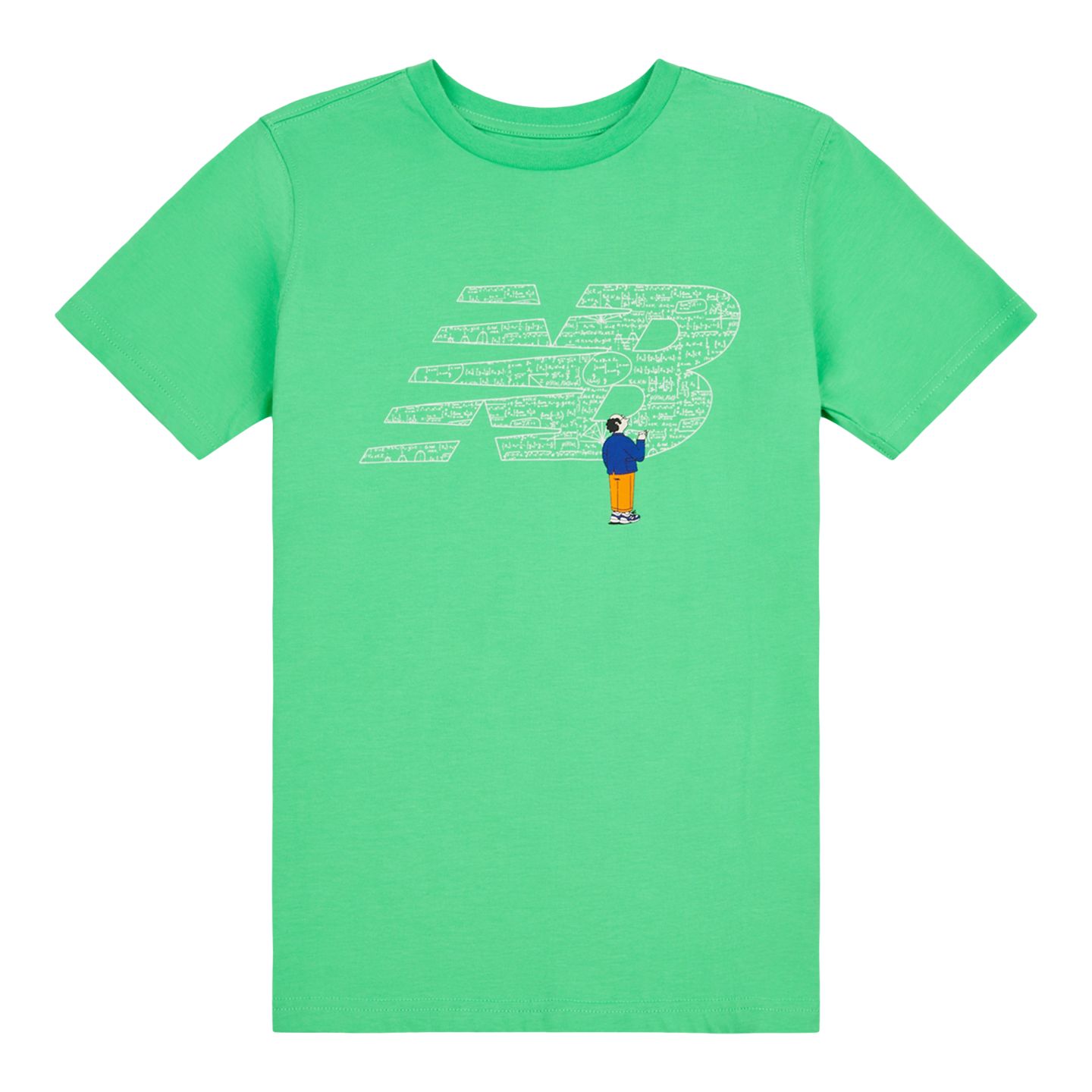 Детские футболки New Balance Chalkboard Graphic, цвет: Зелёный — фото 6