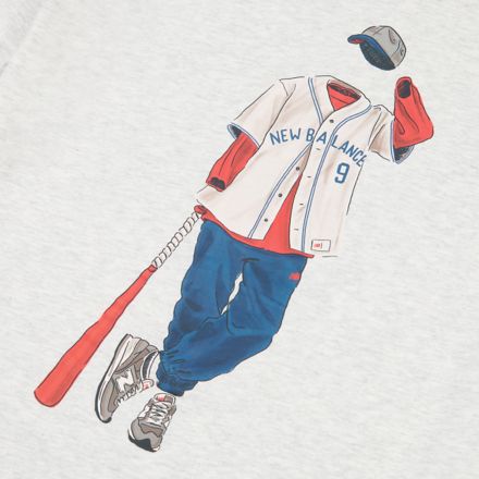 Baseball Player Back Graphic T-Shirt