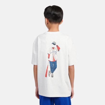 Baseball Player Back Graphic T-Shirt