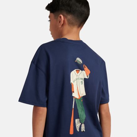 Baseball Player Back Graphic T-Shirt