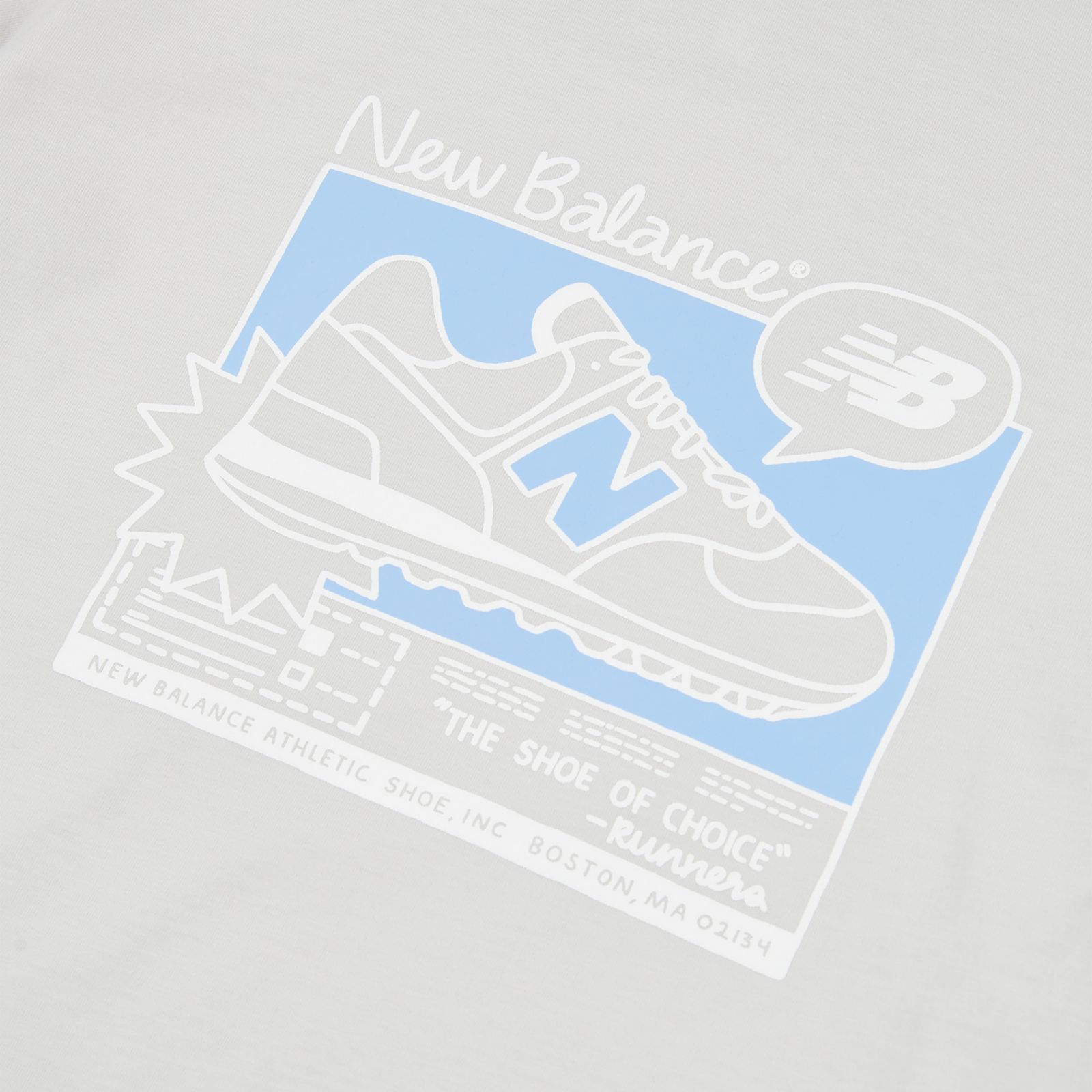 Детские кроссовки New Balance Sneaker Poster Graphic T-Shirt — фото 9
