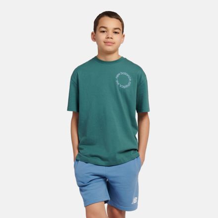 Circular Logo Graphic T-Shirt, NEW SPRUCE, LAKB0177NUS