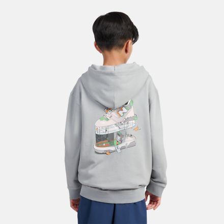 Fitness Centre Illustrated Back Graphic Hoodie