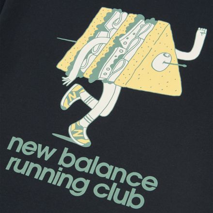 Running Club Sandwich Back Graphic 圖案圓領上衣