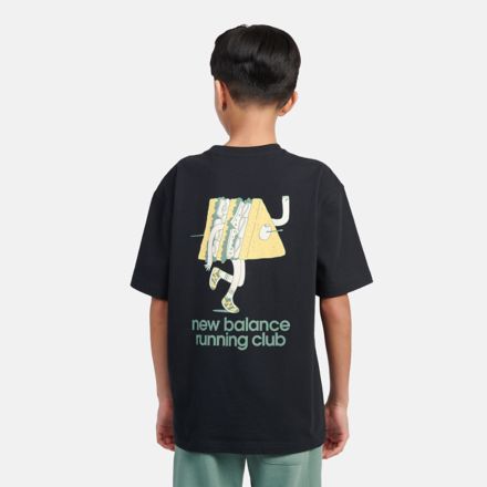 Running Club Sandwich Back Graphic 圖案圓領上衣