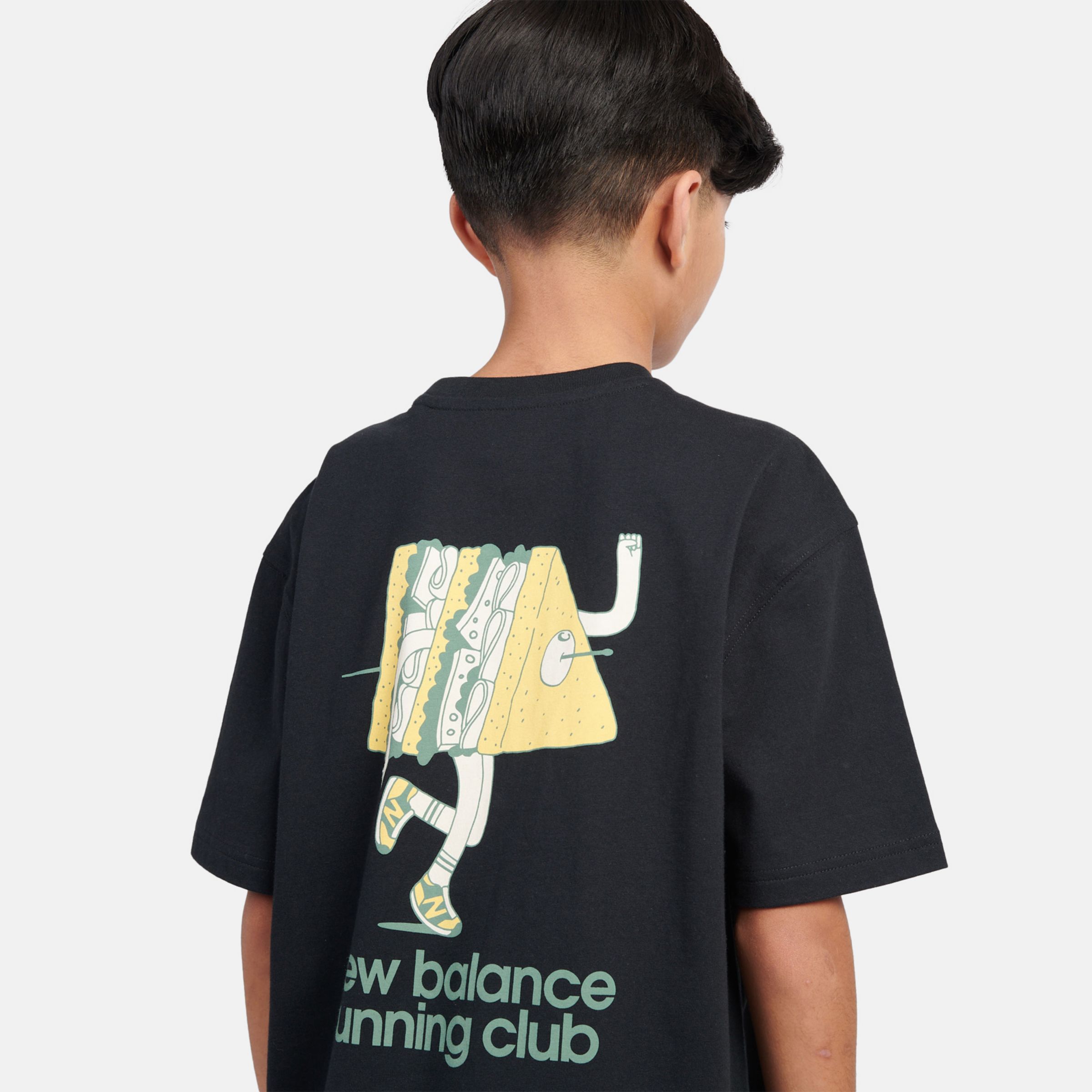 Running Club Sandwich Back Graphic 圖案圓領上衣