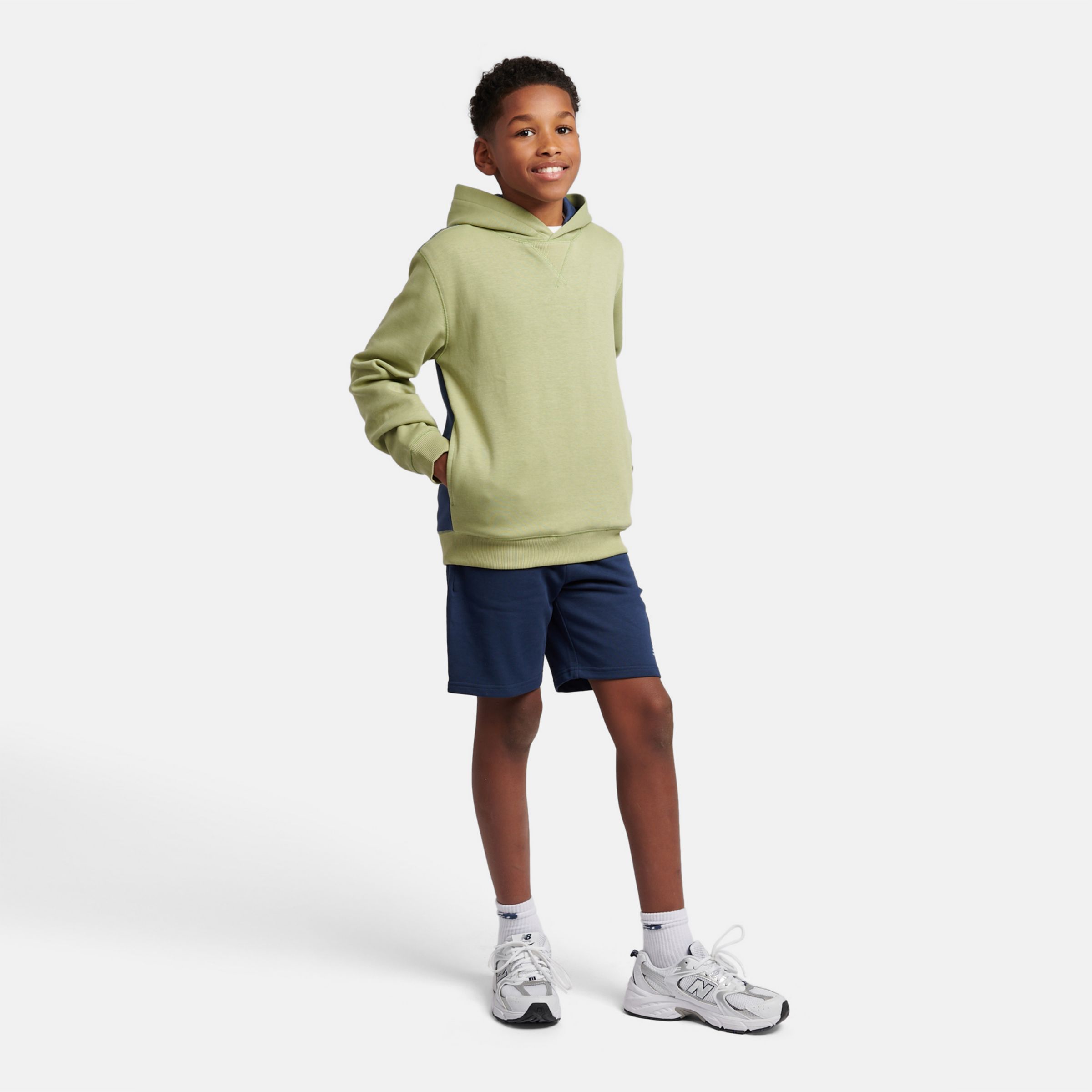 高級對比連帽衫