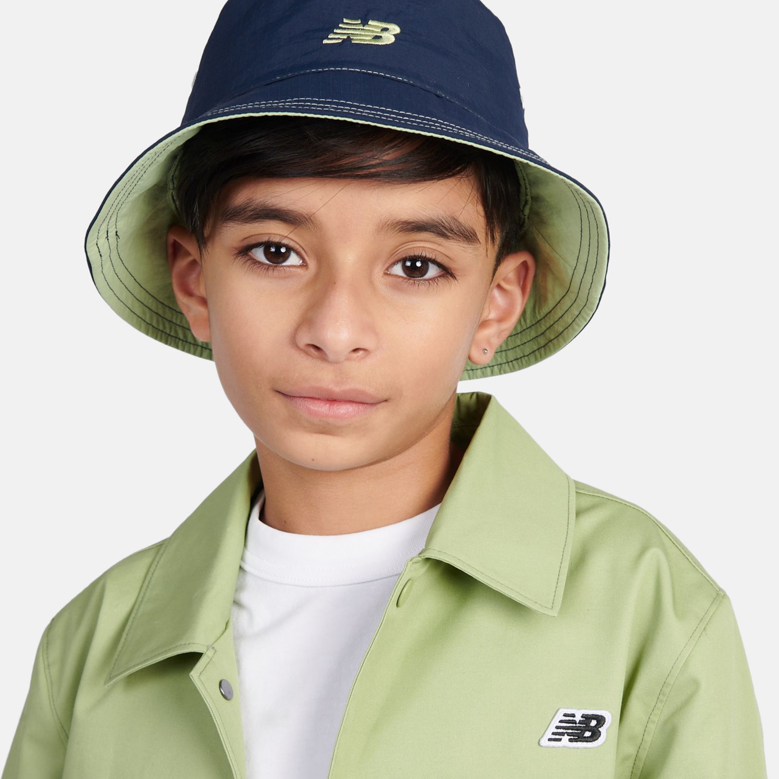 Детские головные уборы New Balance Kids Reversible Bucket Hat — фото 6