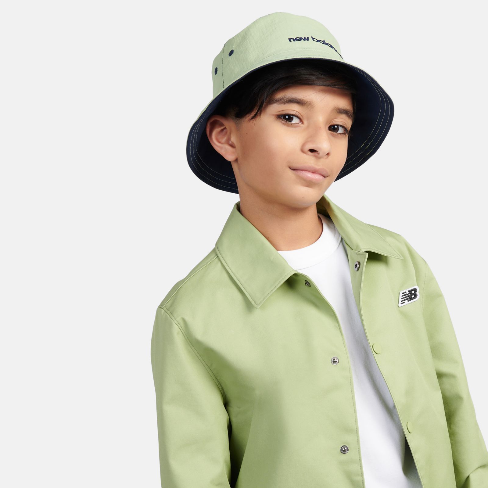 Детские головные уборы New Balance Kids Reversible Bucket Hat — фото 8