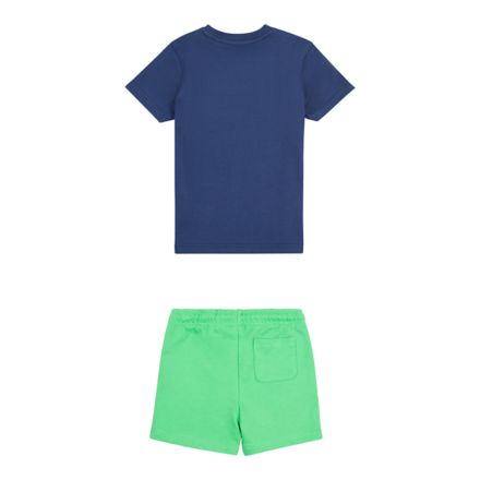 Fitness Centre Illustrated Tee & FT Short Set, NB NAVY, LAKB0213NNY