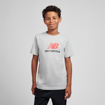 Jersey Stacked Logo T-Shirt, Athletic Grey HeatherBC05, LAKB0253AGT