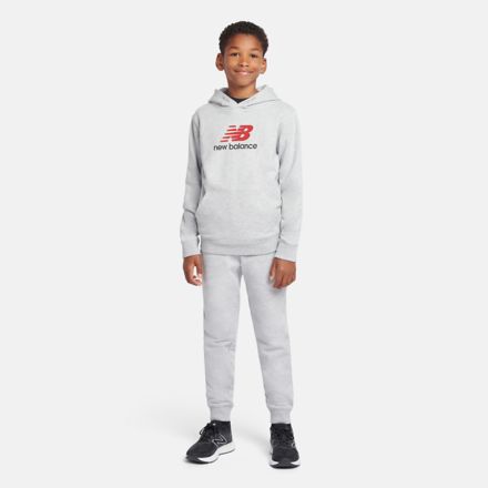 French Terry Stacked Logo Hoodie