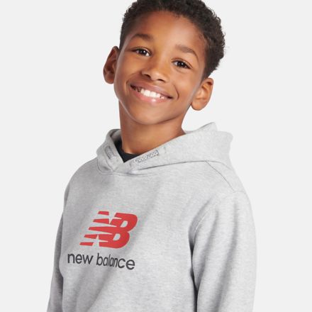 French Terry Stacked Logo Hoodie