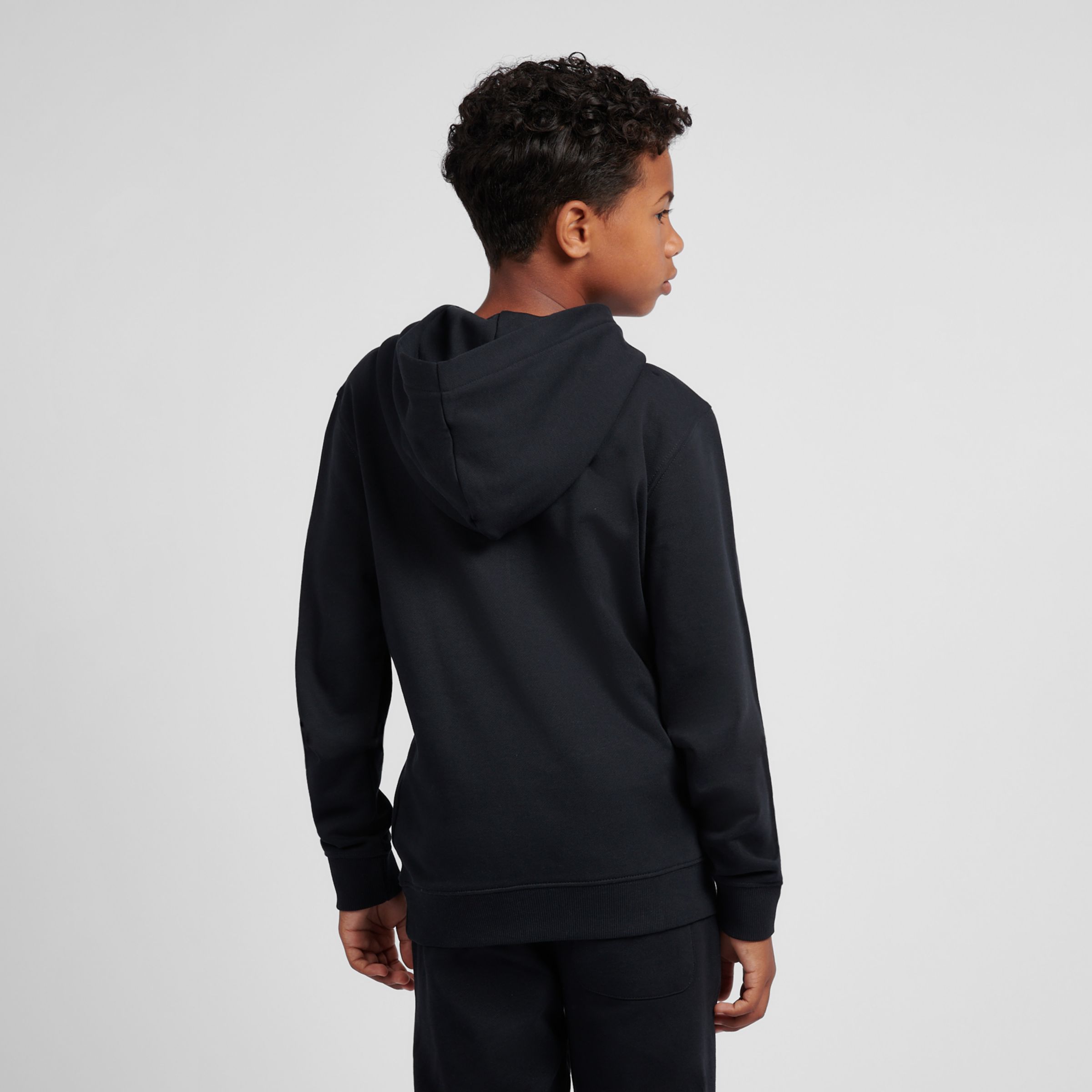 French Terry Stacked Logo Hoodie