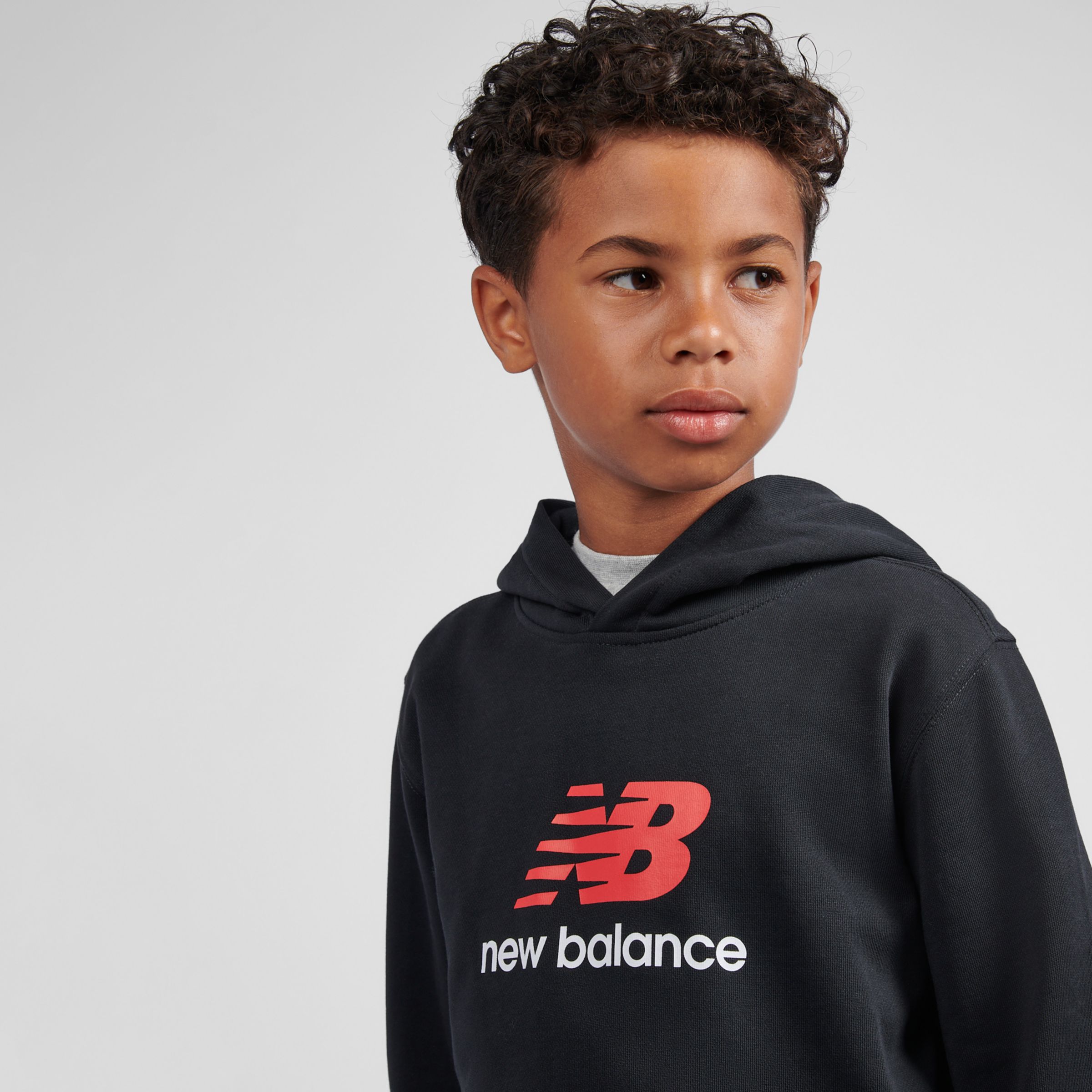 French Terry Stacked Logo Hoodie