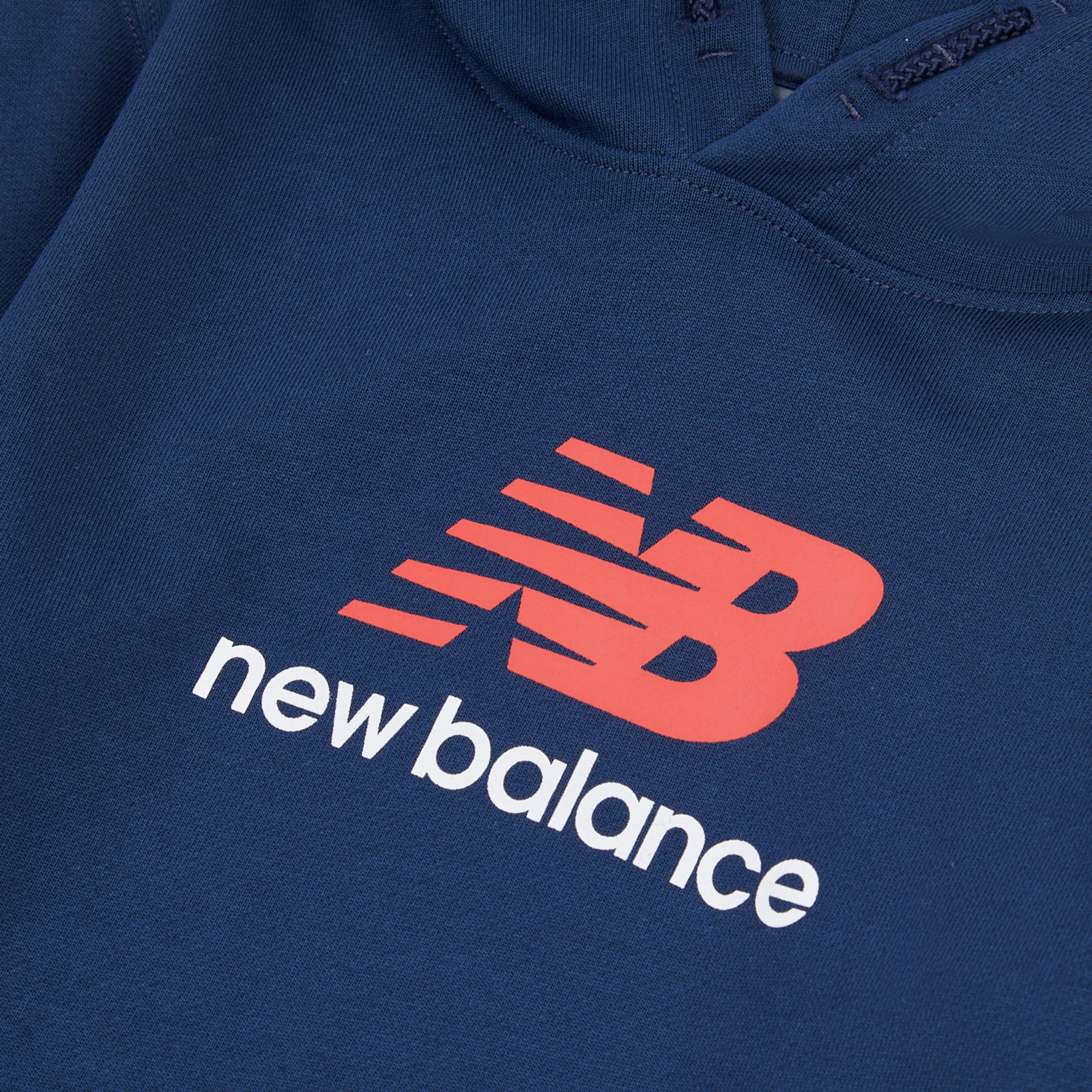 French Terry Stacked Logo Hoodie