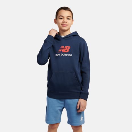 French Terry Stacked Logo Hoodie