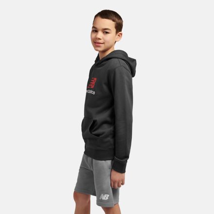 French Terry Stacked Logo Hoodie