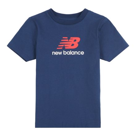 Jersey Stacked Logo T-Shirt, NB NAVY, LAKB0297NNY