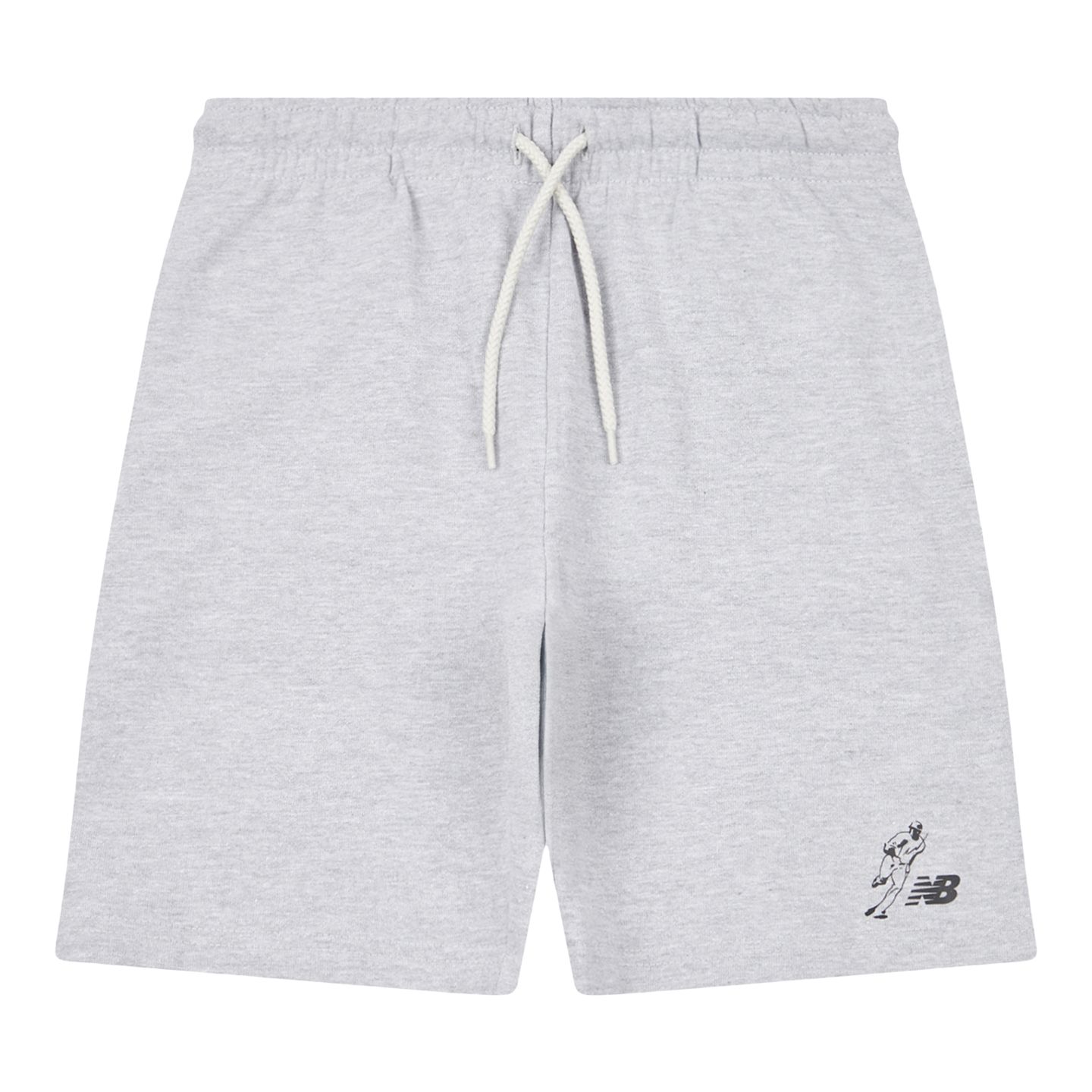 Детские шорты New Balance Shohei Ohtani Kids Fleece Short, цвет: Серый меланжевый — фото 5