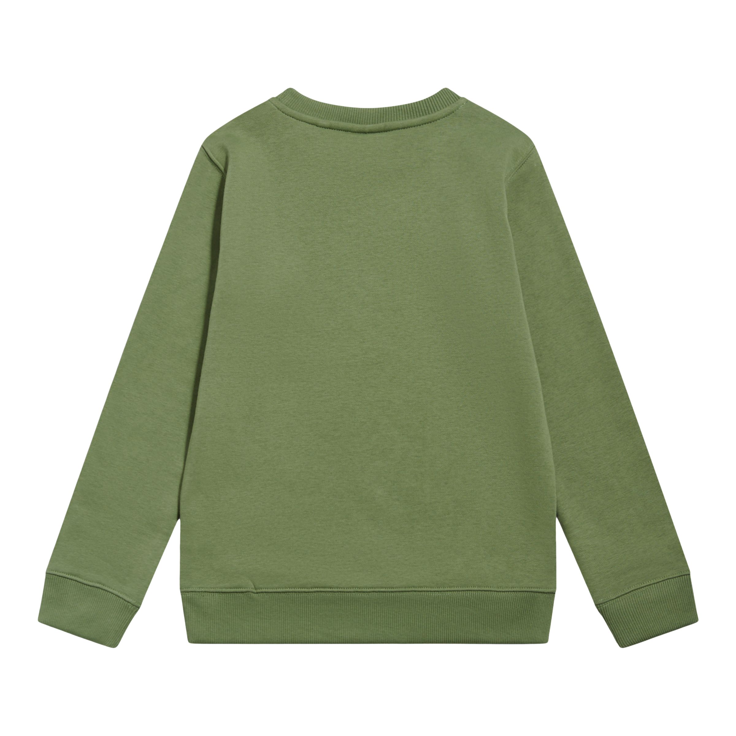 Brush Back Stacked Logo Crew