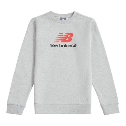Brush Back Stacked Logo Crew, Athletic Grey HeatherBC05, LAKB0365AGT