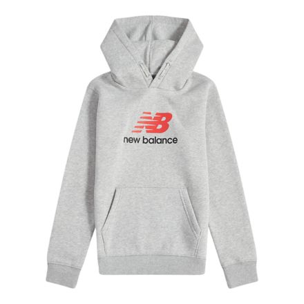 Brush Back Stacked Logo Hoodie