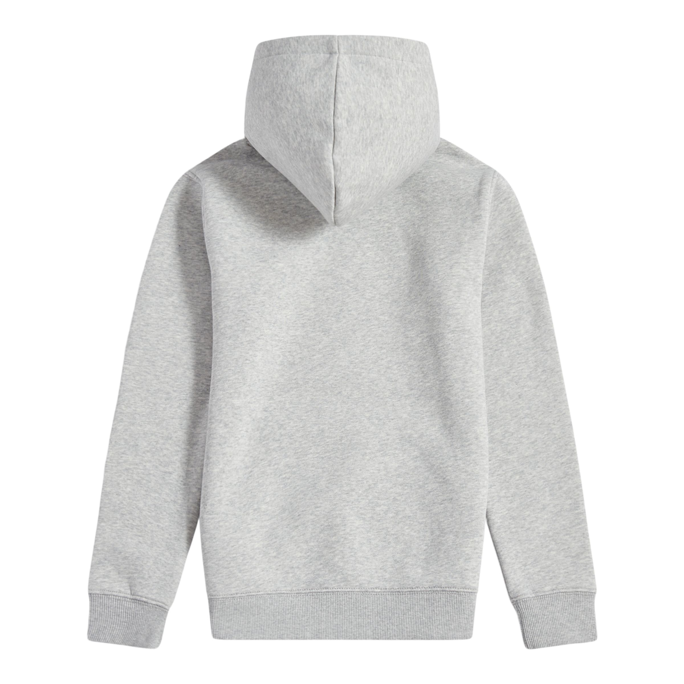 Brush Back Stacked Logo Hoodie