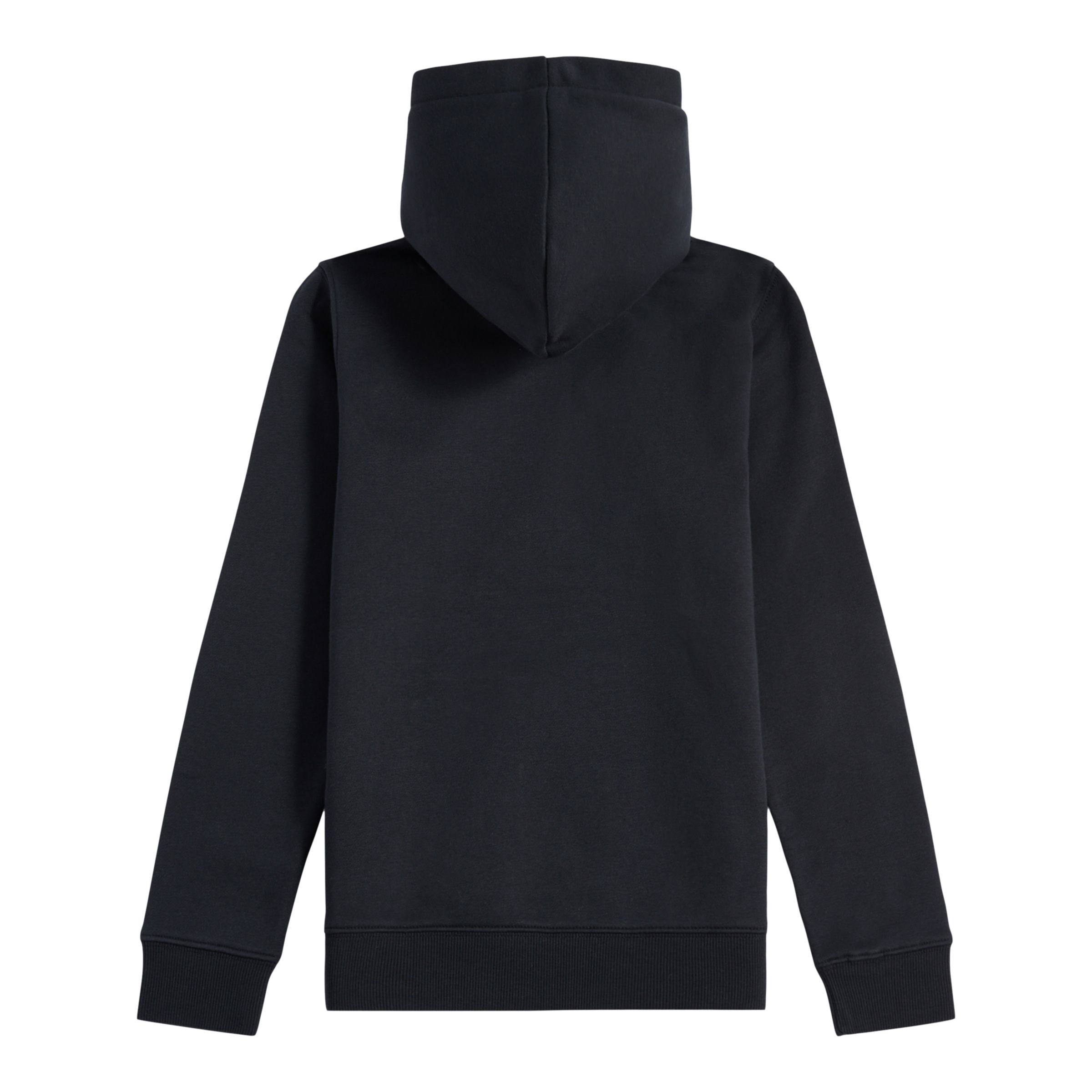 Brush Back Stacked Logo Hoodie