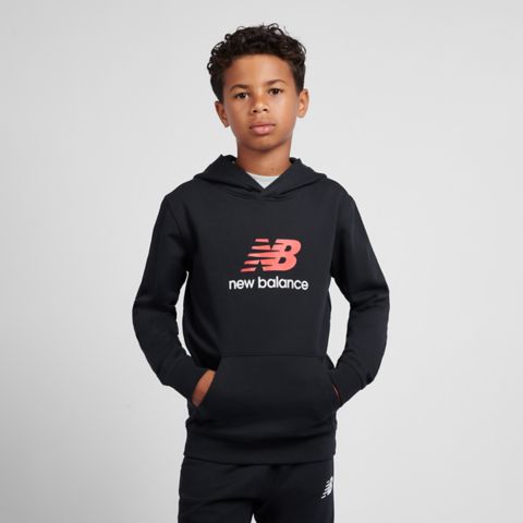 Детские худи New Balance Brush Back Stacked Logo Hoodie