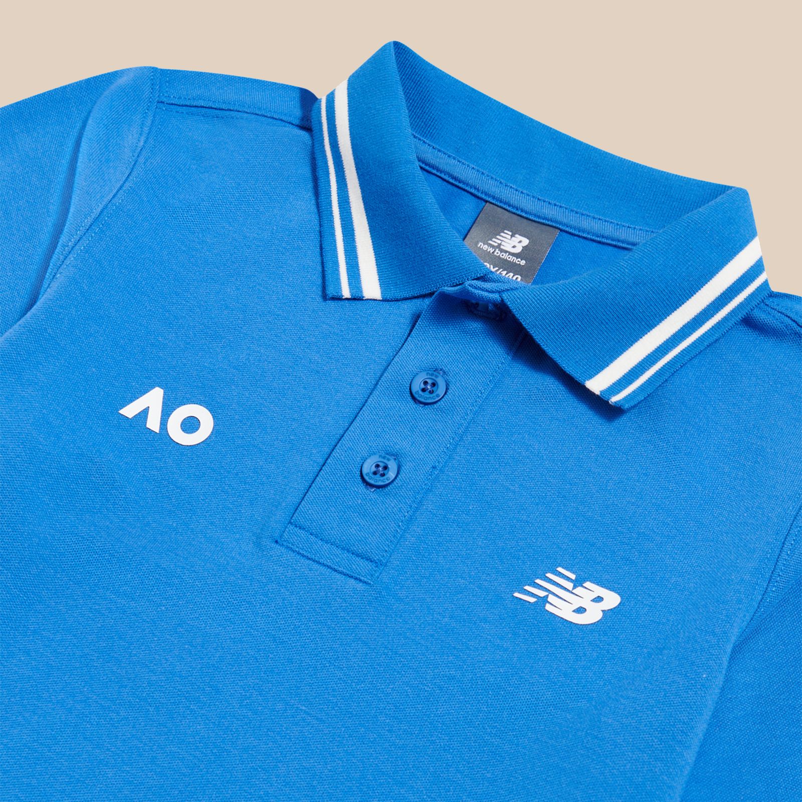 Детские футболки New Balance Australian Open Performance Polo — фото 2