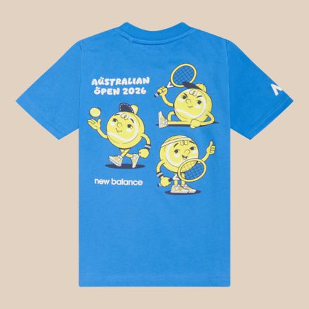 Australian Open Mascot Graphic T-Shirt, BLUE BIRD II, LAKB0537BU2