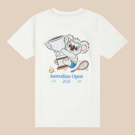 Australian Open Koala Graphic T-Shirt, SEA SALT, LAKB0545SST