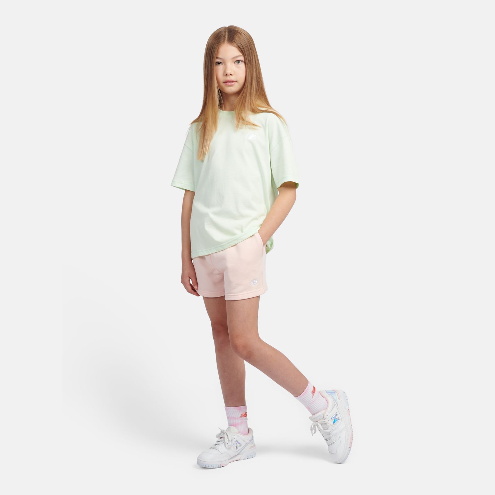 Детские футболки New Balance Small Logo Jersey T-Shirt — фото 2