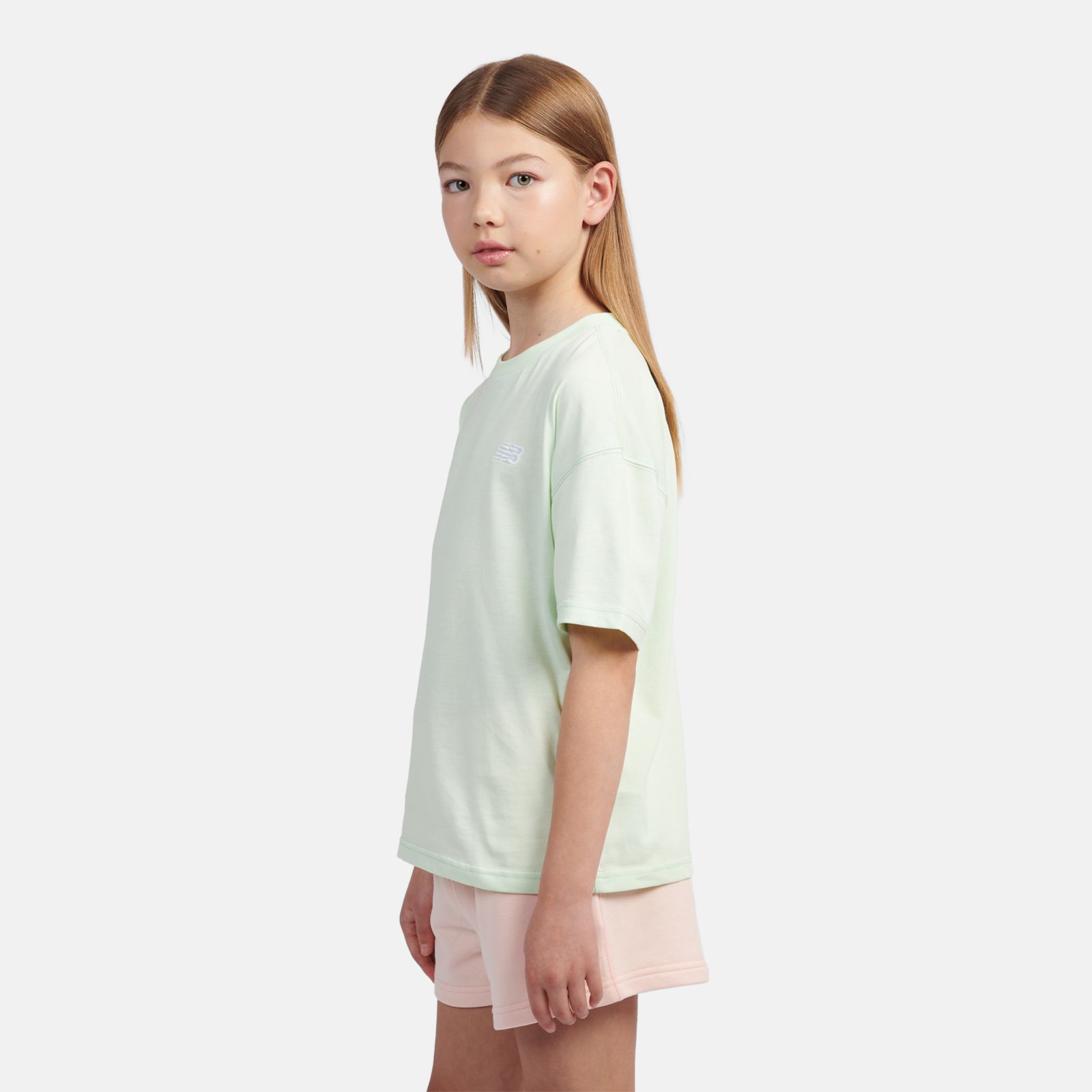 Детские футболки New Balance Small Logo Jersey T-Shirt — фото 5