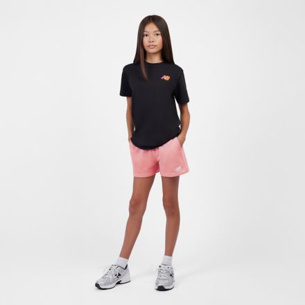 French Terry Small Logo Short, Ash Heather, LAKG0006AA6