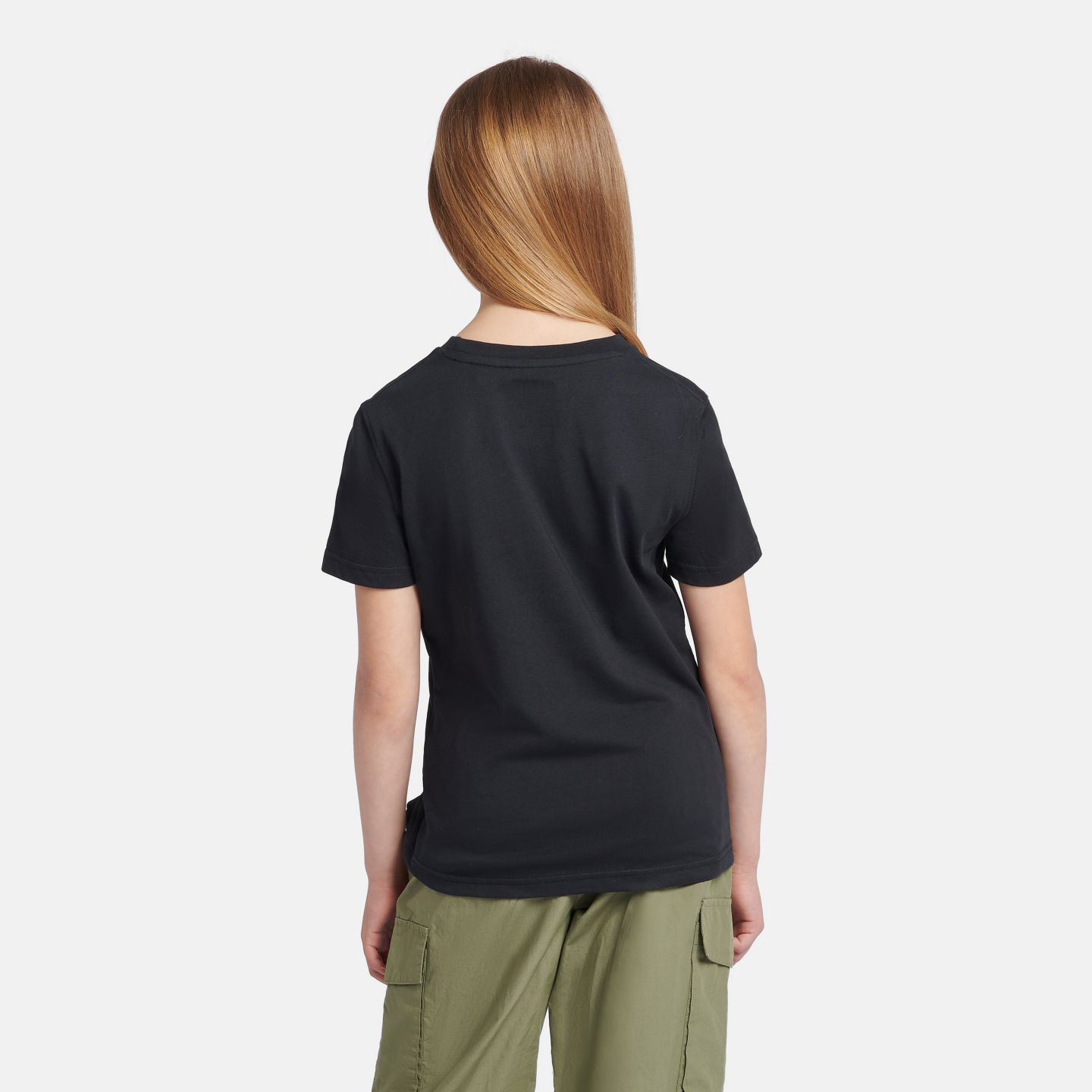 Детская футболка New Balance Jersey Stacked Logo, цвет: Чёрный — фото 4