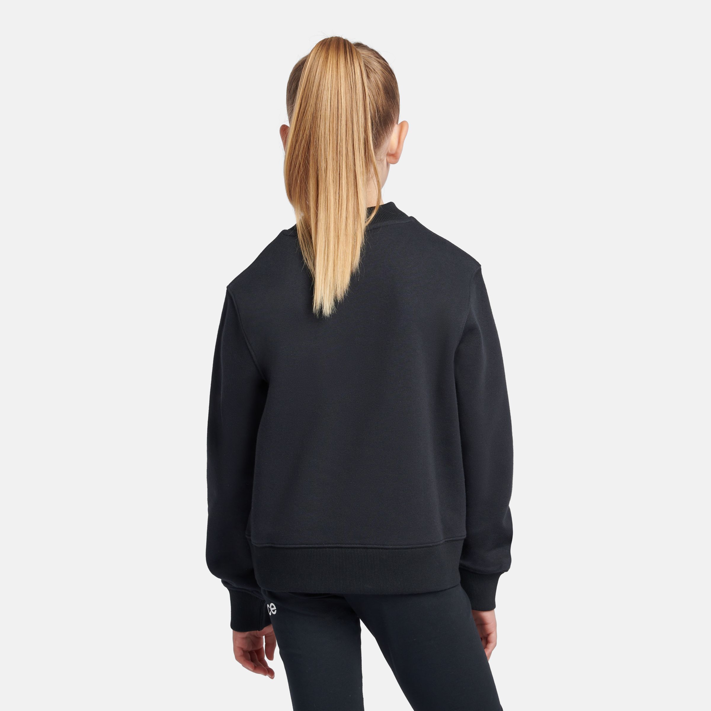 Brush Back Stacked Logo Crew