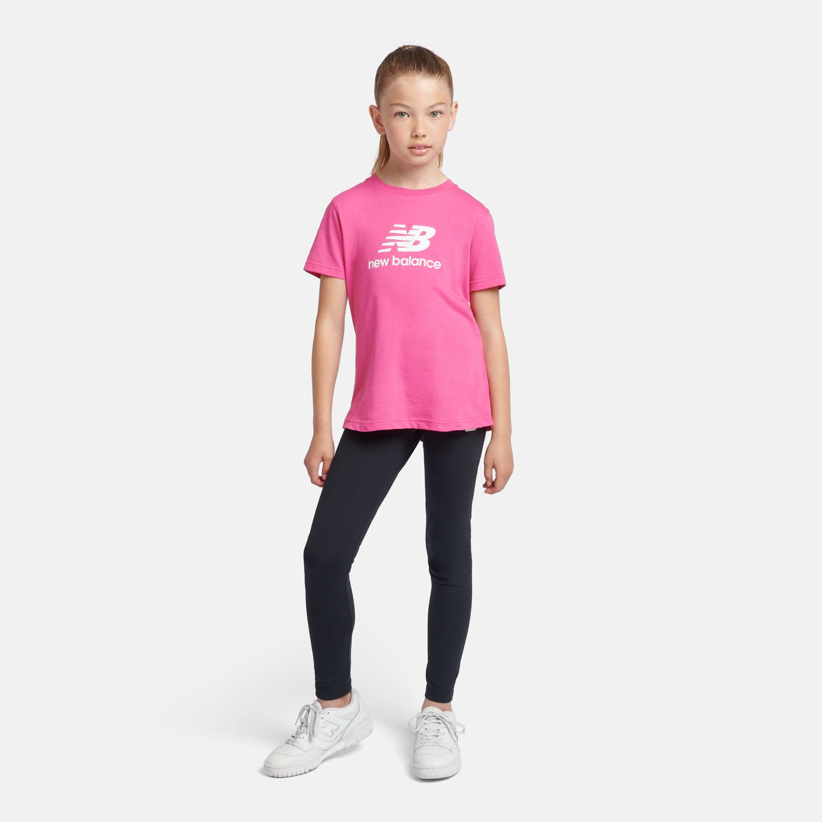 Детские брюки New Balance Stacked Logo Legging — фото 2