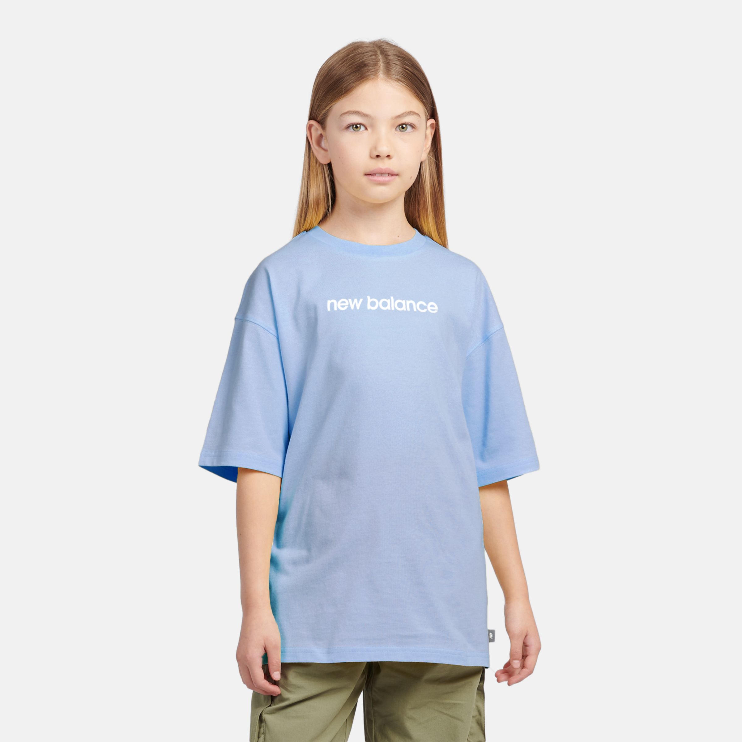 

New Balance Kids' Floral Sneaker Back Graphics T-Shirt Blue - Blue