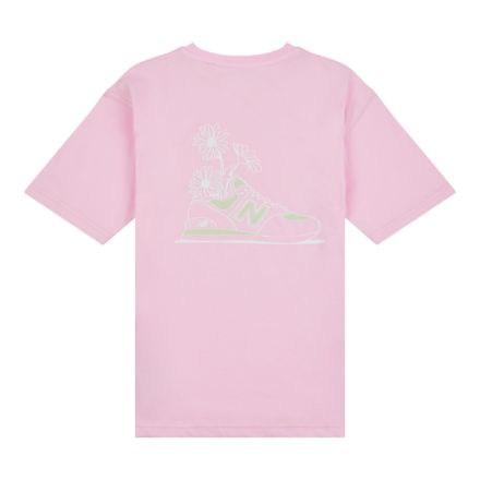 Floral Sneaker Back Graphics T-Shirt