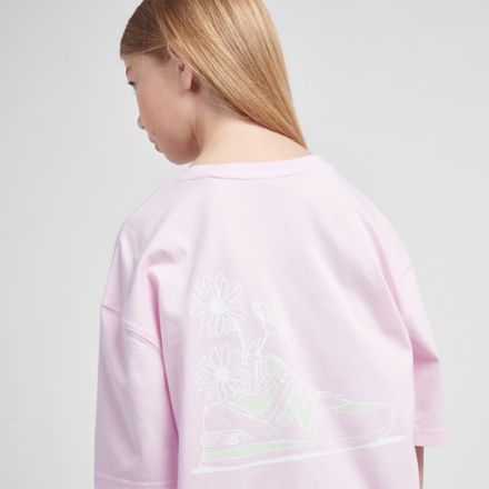 Floral Sneaker Back Graphics T-Shirt