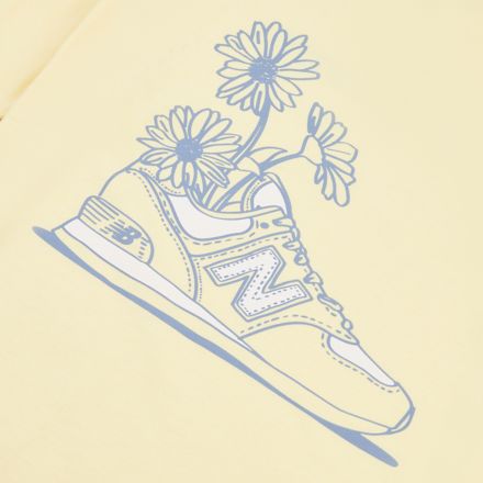 Floral Sneaker Back Graphics T-Shirt