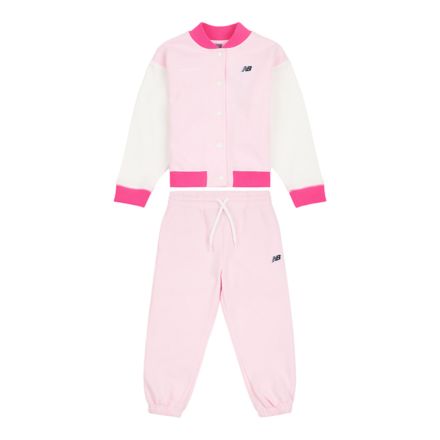 Brush Back Premium Baseball Jacket And Jog Set, LIGHT RASPBERRY, LAKG0046LIR